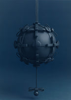 Button Bow Sphere - Ink