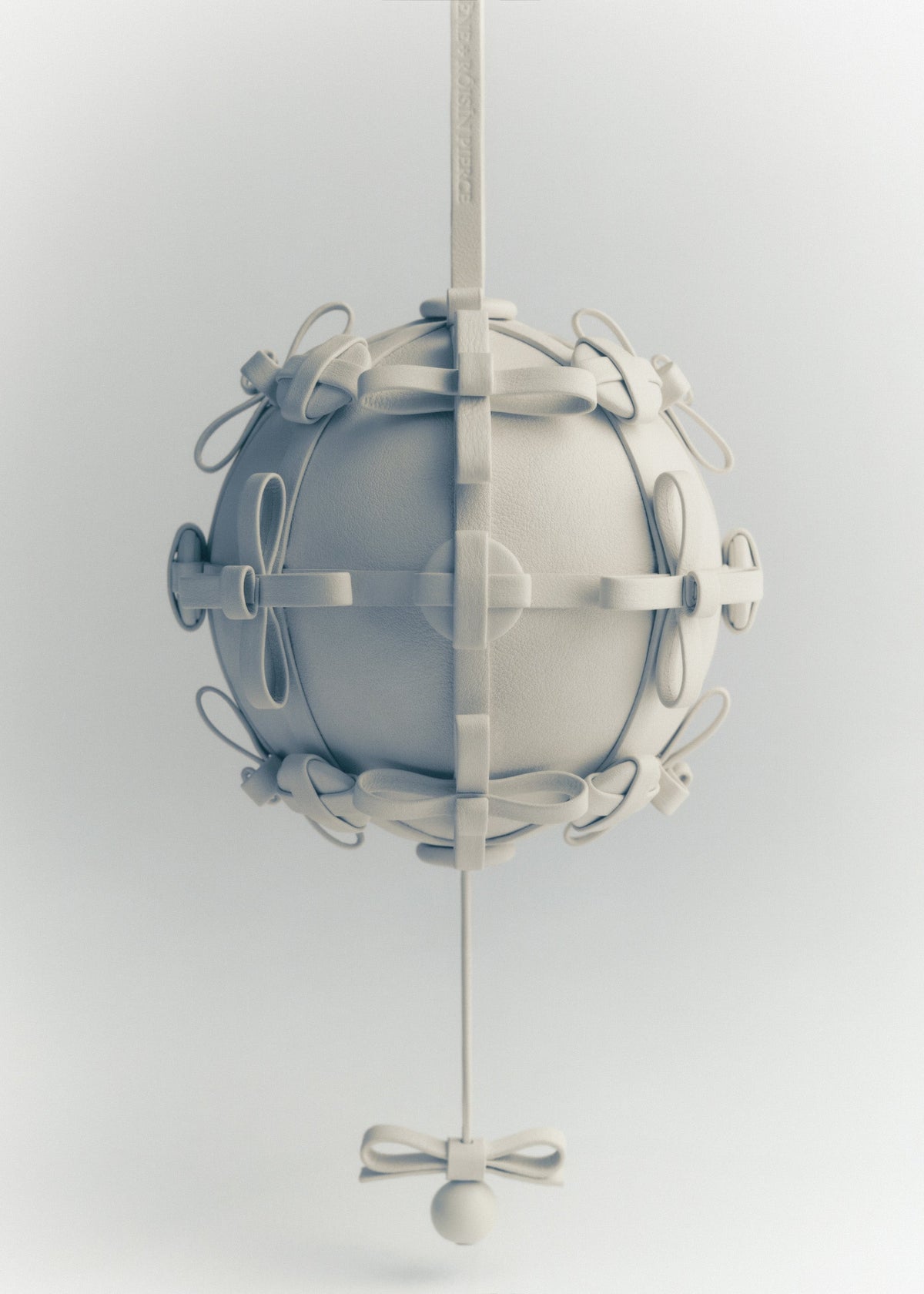 Button Bow Sphere - Porcelain